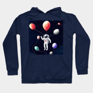 The astronaut and the balloons Hoodie